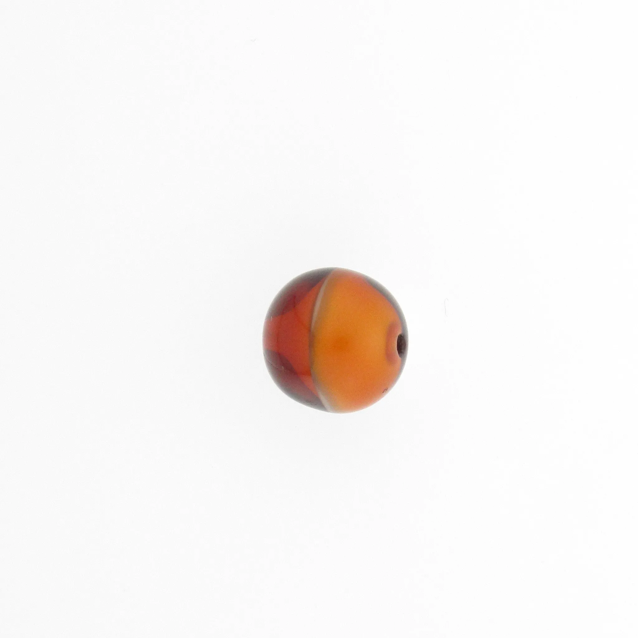 10MM Dark Topaz Givre Glass Bead (36 pieces)