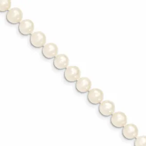 14k 6mm Pearl White Necklace