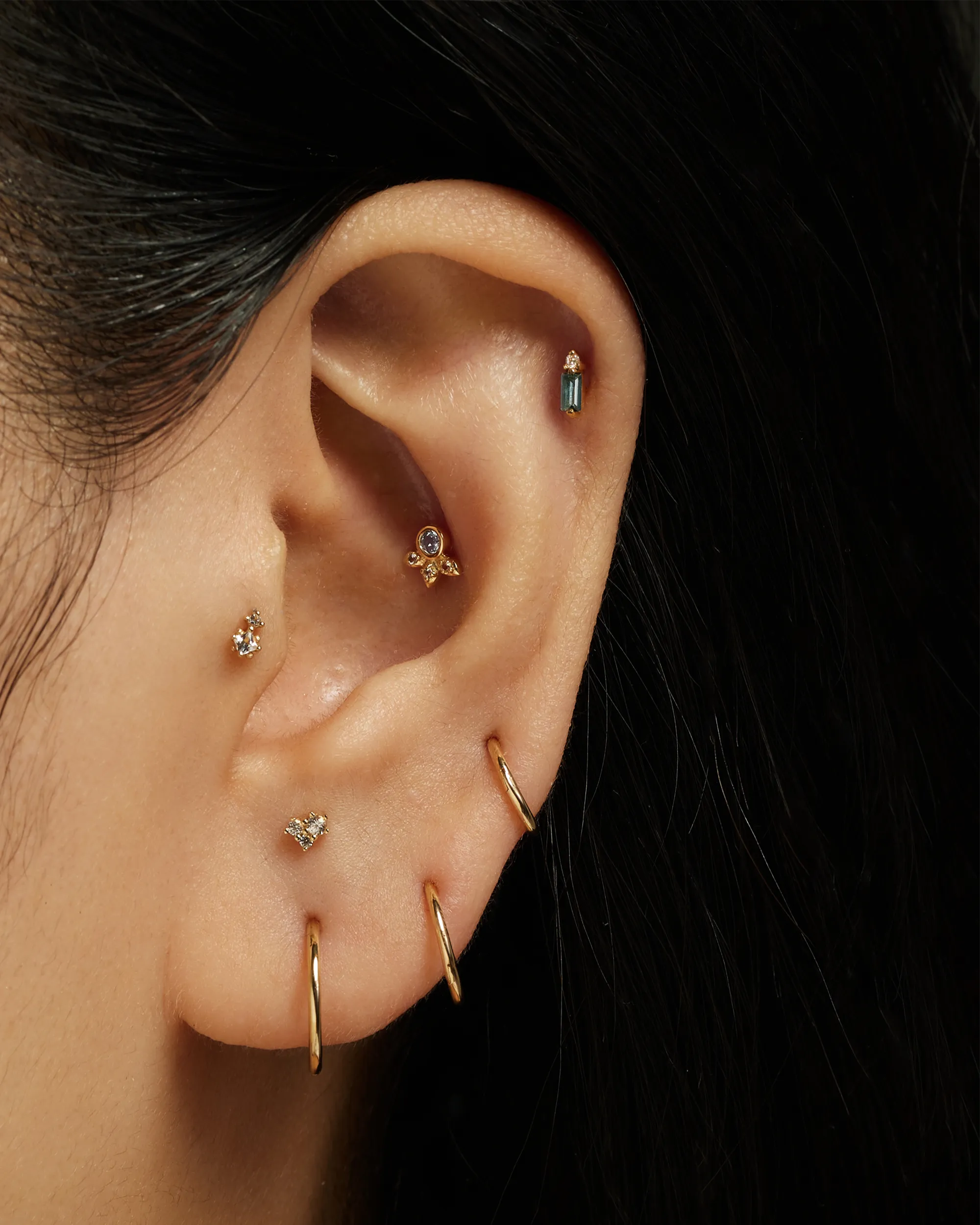 14k Vertigo Stud