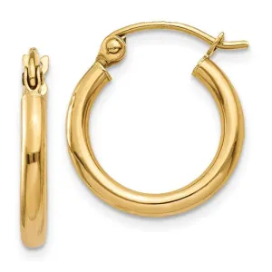 14k Yellow Gold Hoop Earrings