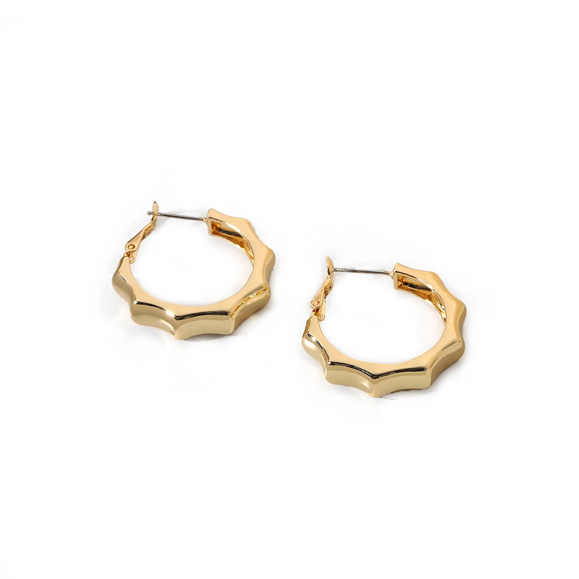 18k Gold-Filled Trendy Hoop Earrings