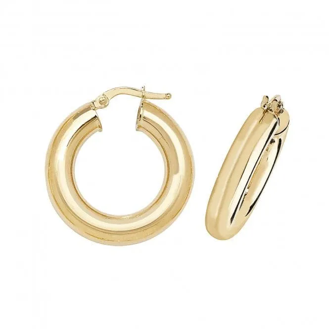 9K Gold Hoop Earrings ER1005