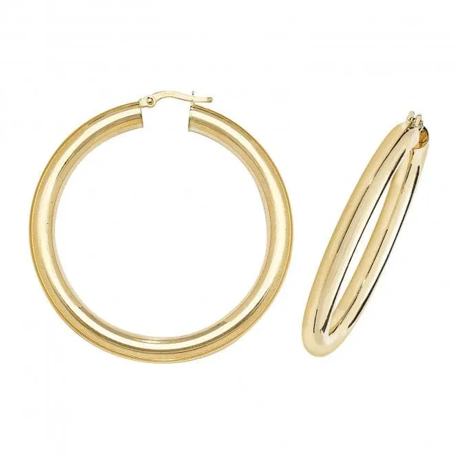 9K Gold Hoop Earrings ER1005