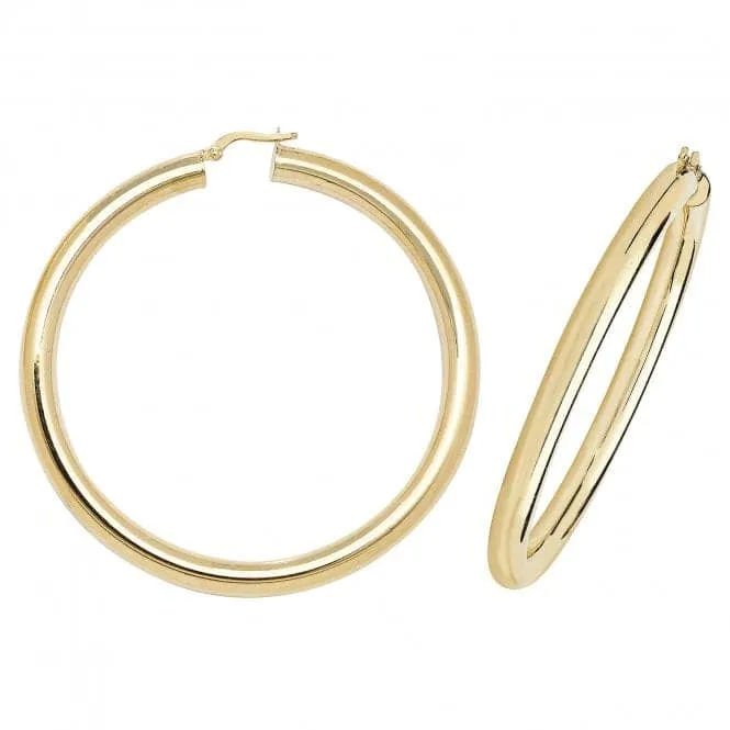 9K Gold Hoop Earrings ER1005