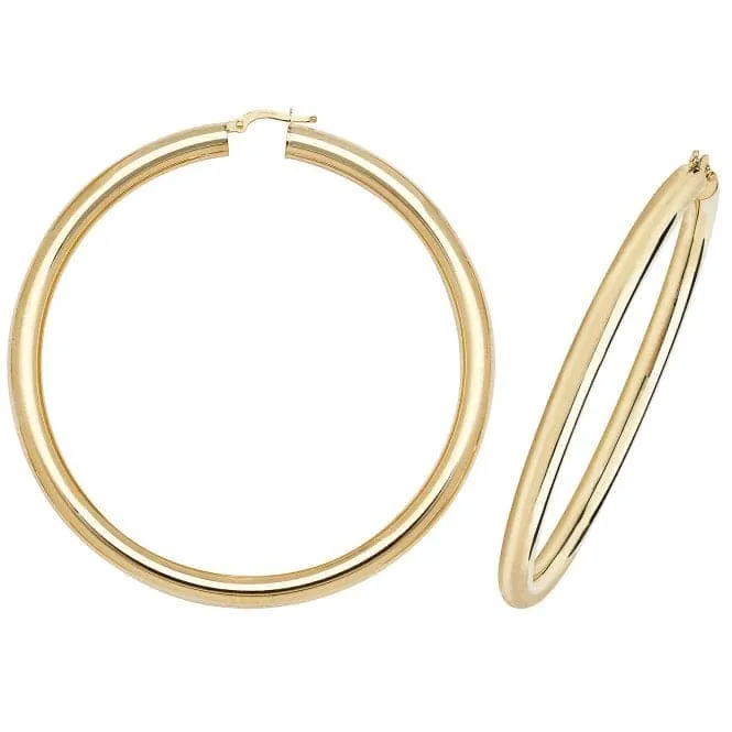 9K Gold Hoop Earrings ER1005