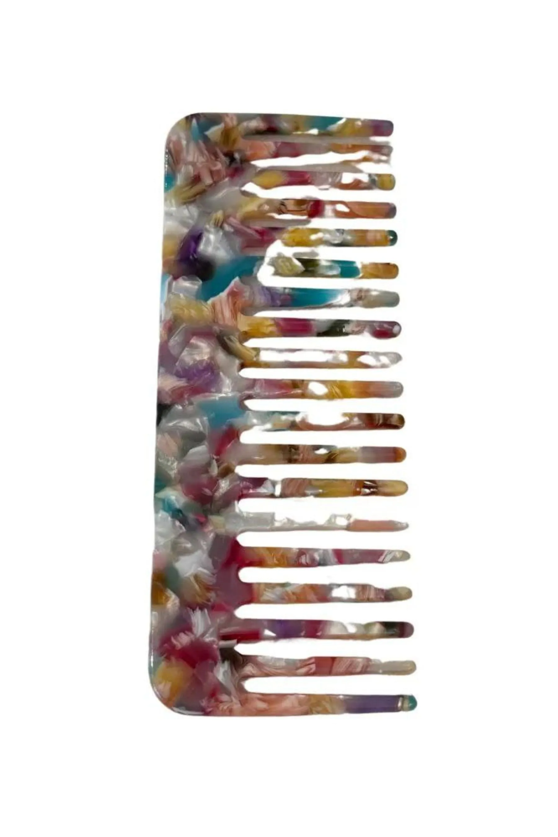 Acetate Comb |  Multicoloured Tortoiseshell