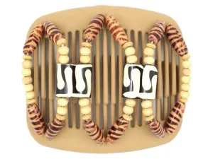 African Butterfly Hair Comb - Stones & Bones Blonde 43