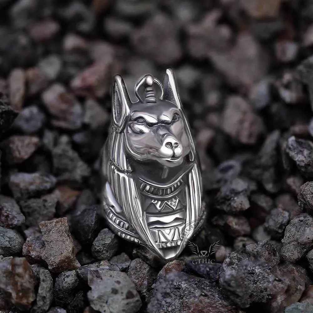 Anubis Sterling Silver Egyptian Mythology Ring