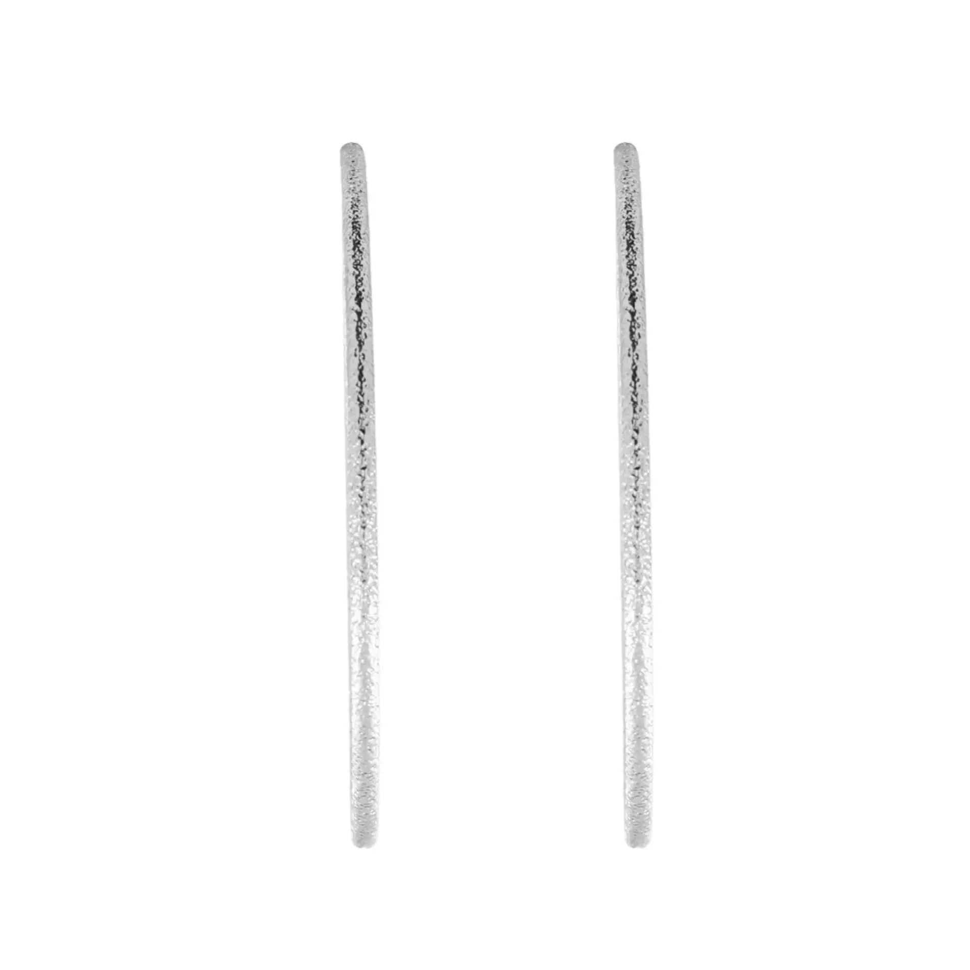 Audrey Glow Statement Hoop Earring Silver Plating