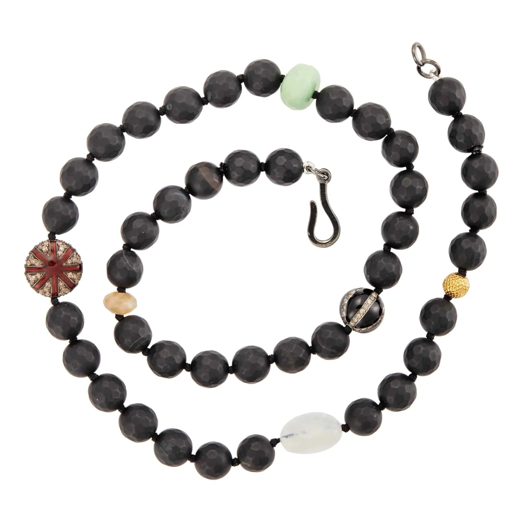 Black Onyx Matte Necklace 75 (45cm)