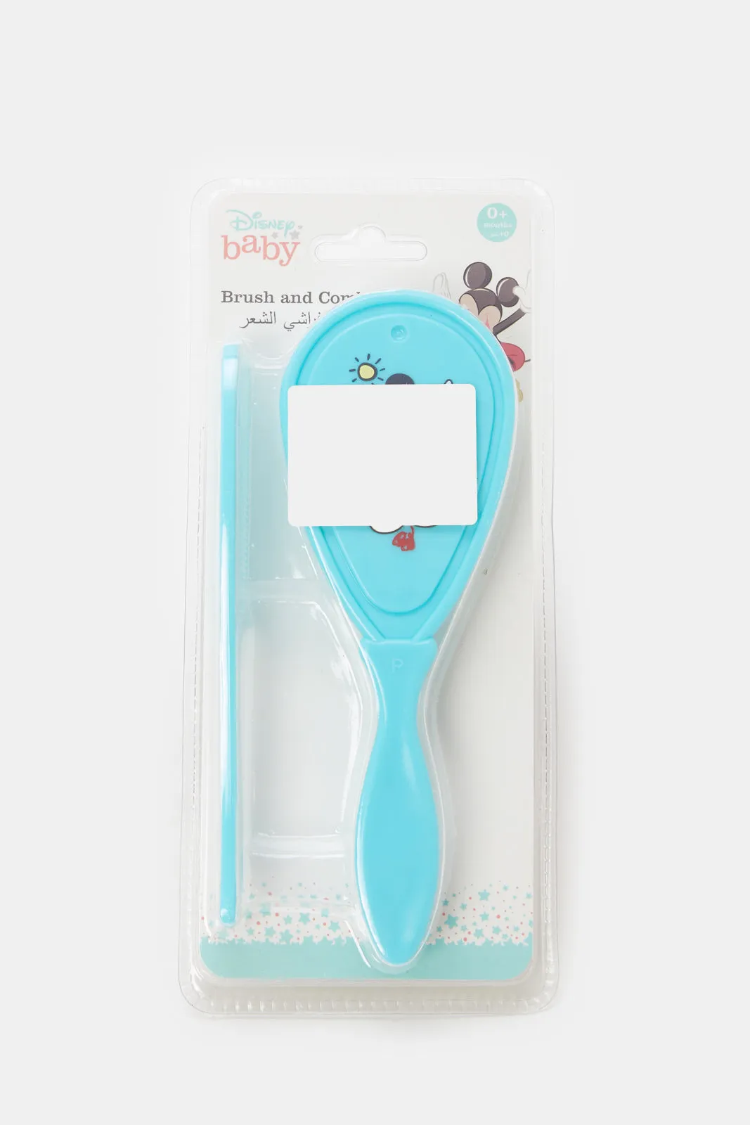 Blue Mickey Mouse Baby Comb & Soft Brush Set (2 Piece)