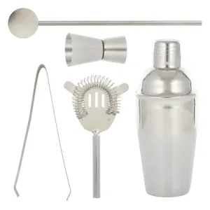 Boothby Set of 5 Stainless Steel Cocktail Set