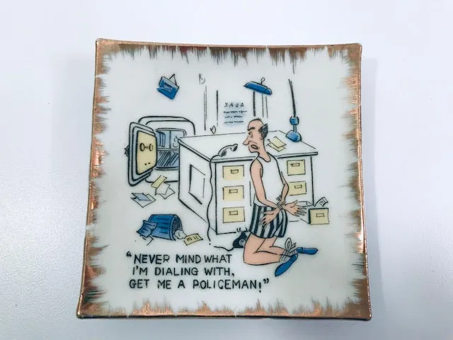 Bradley Exclusive Humorous Cocktail Trays-Plaques (Set of 4)