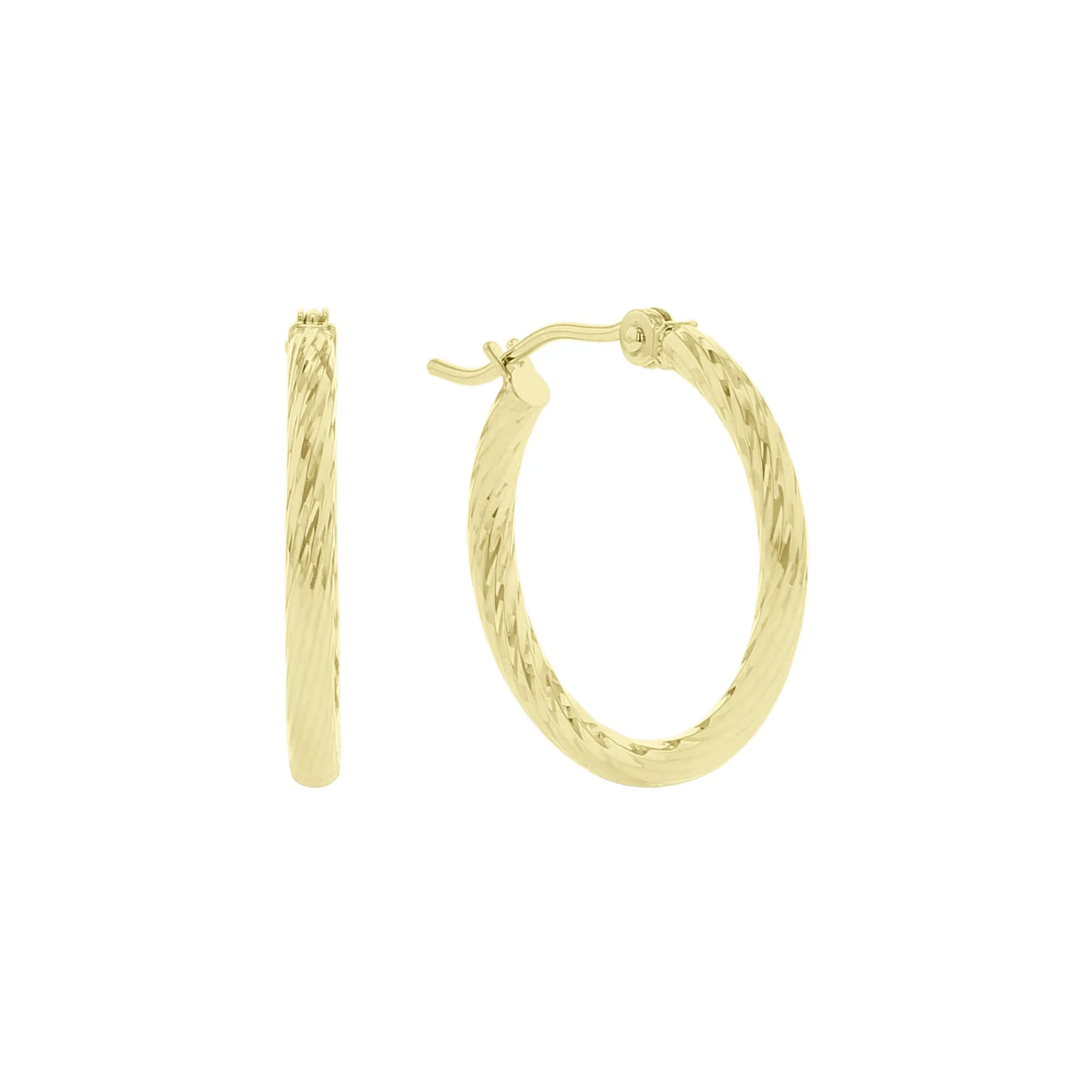 Breezy Gold Hoop Earrings -2x20MM