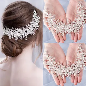 Bridal Flower Headband Prom Tiara Wedding Hair Accessories Headdress