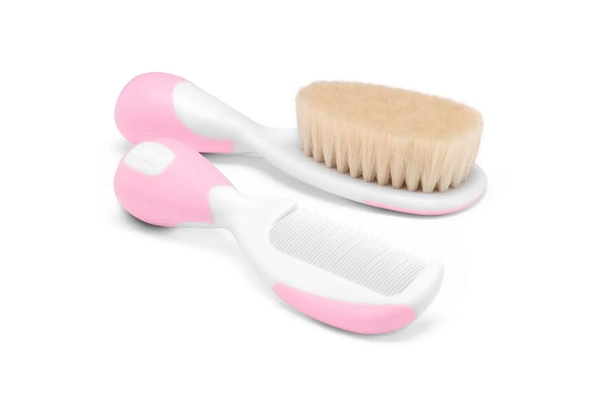 Chicco Brush & Comb with Natural Bristles