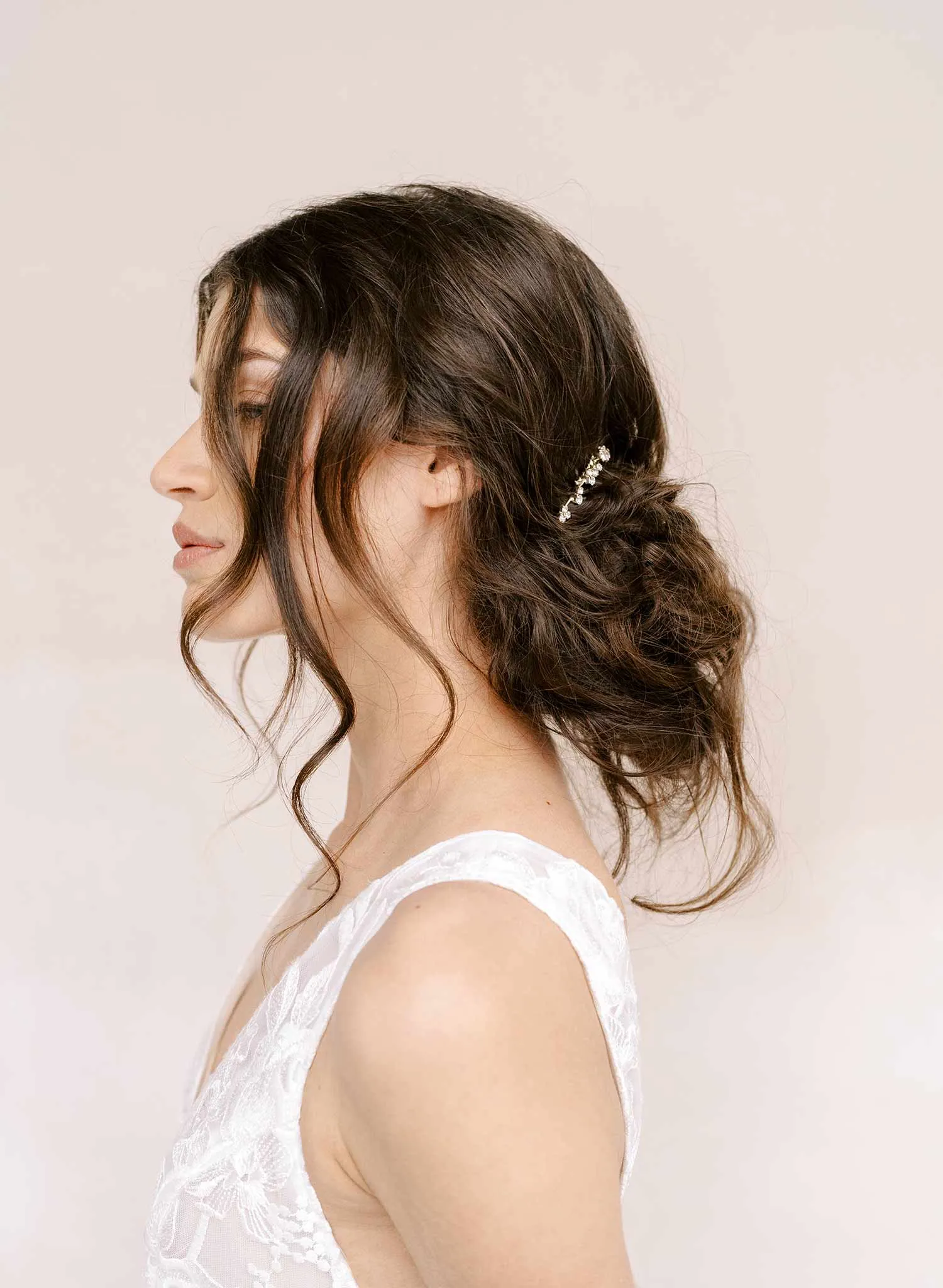 Crystal droplets bridal hair comb - Style #2341