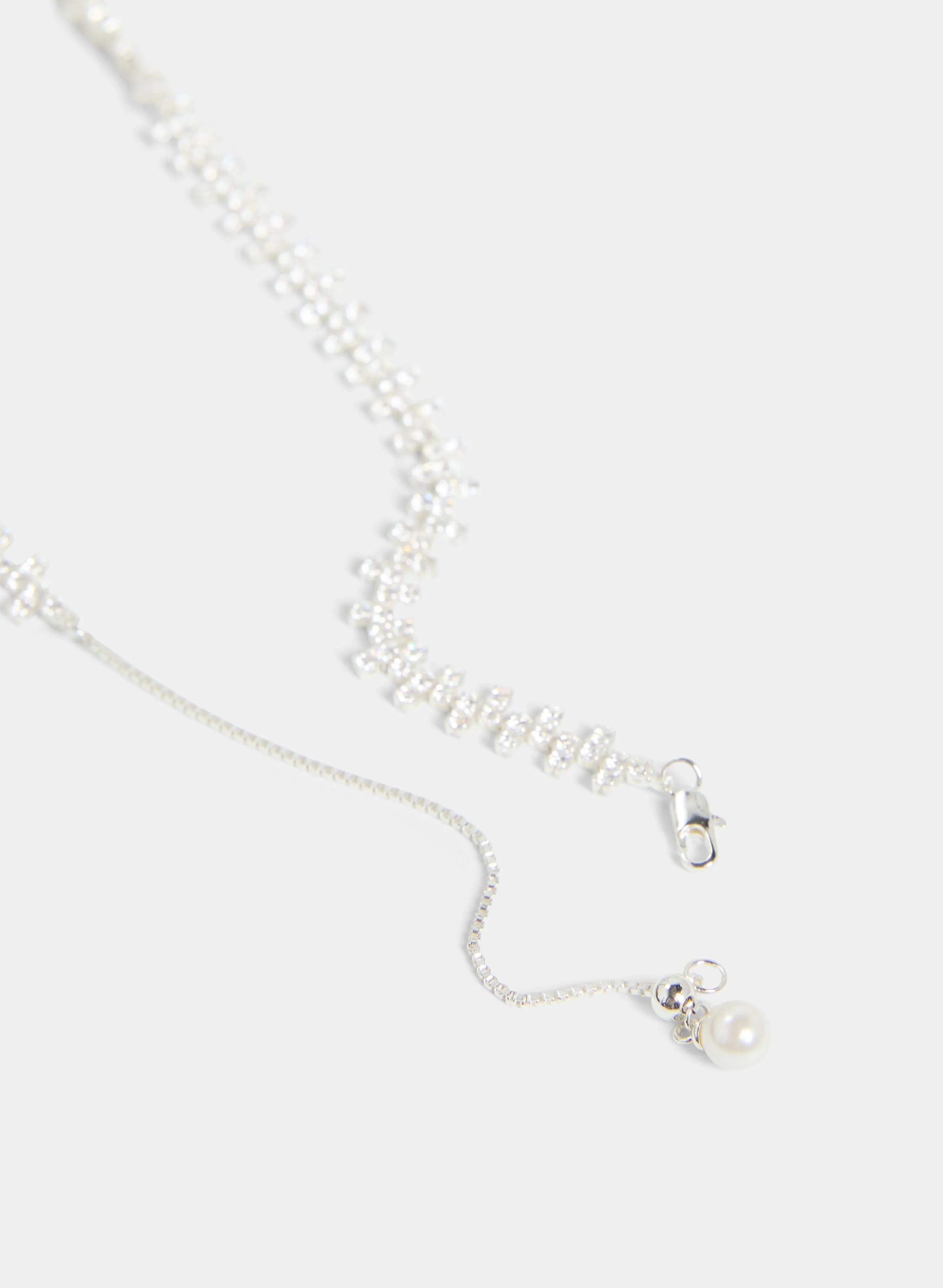 Cubic Zirconia Adjustable Necklace