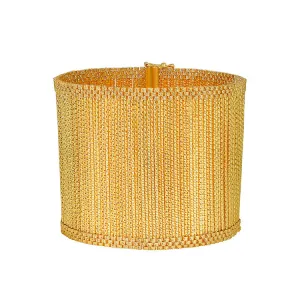 Cuff bracelet made of etheral and moving gold bars Crafted  18K yellow gold Makeda Collection