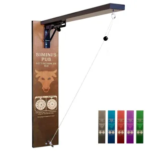 CUSTOMIZABLE Wall Mounted Folding Ring Toss - Bull - Multiple Colors Available!