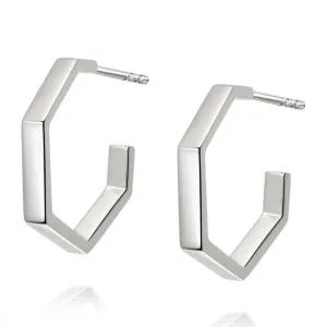 Daisy London Fearne Huggie Hoop Earrings Sterling Silver HUG13_SLV