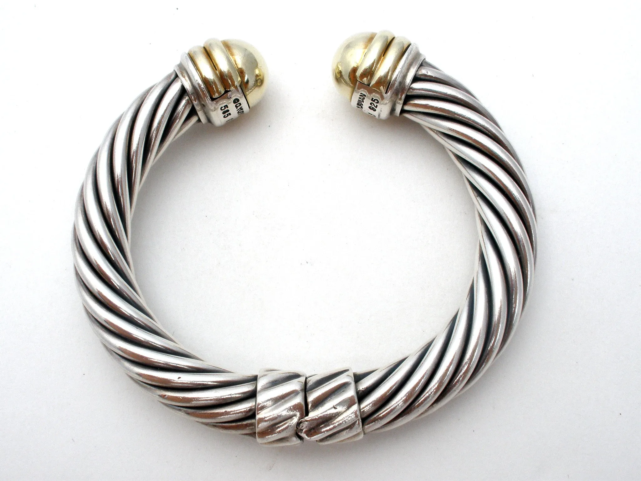 David Yurman Cable Classic Cuff Bracelet 14K Gold