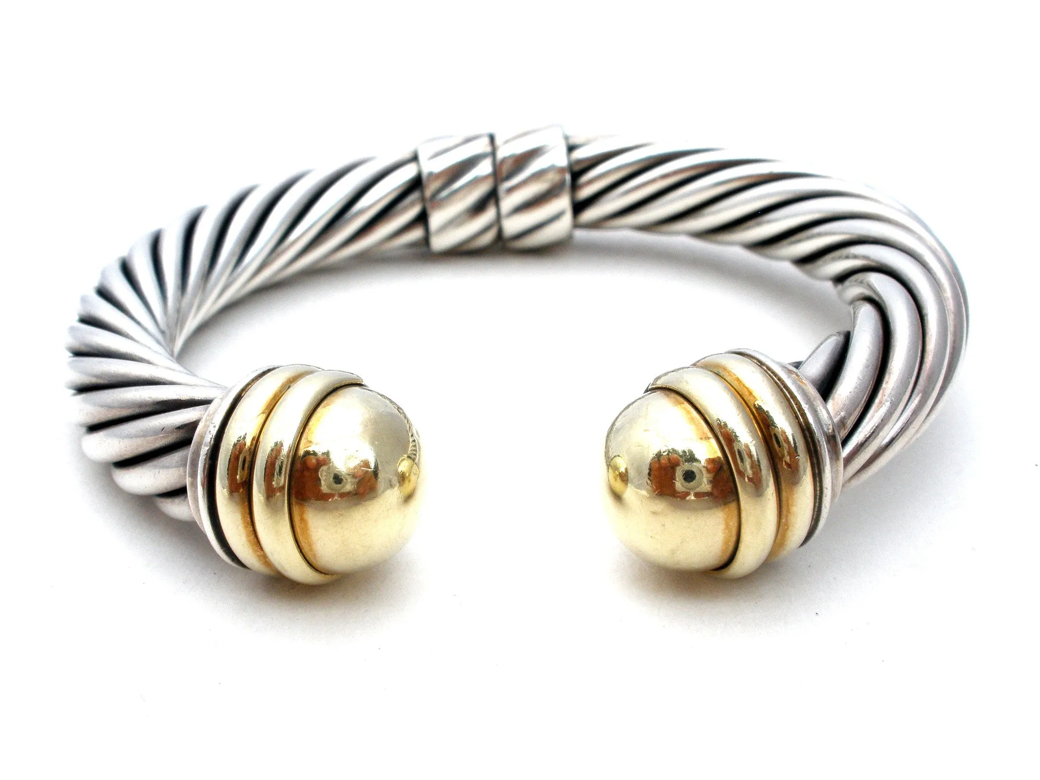 David Yurman Cable Classic Cuff Bracelet 14K Gold