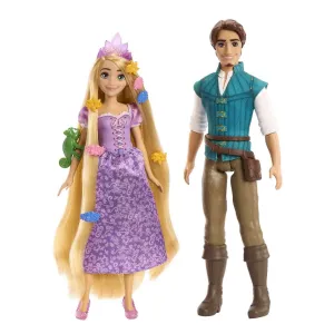 Disney Princess Rapunzel And Flynn Rider Dolls with Accessories