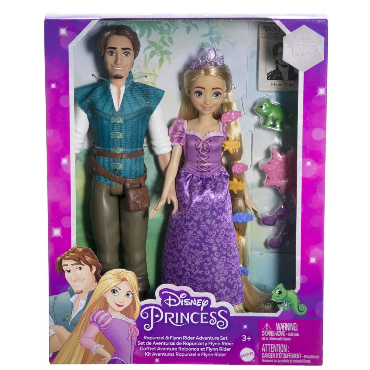 Disney Princess Rapunzel And Flynn Rider Dolls with Accessories