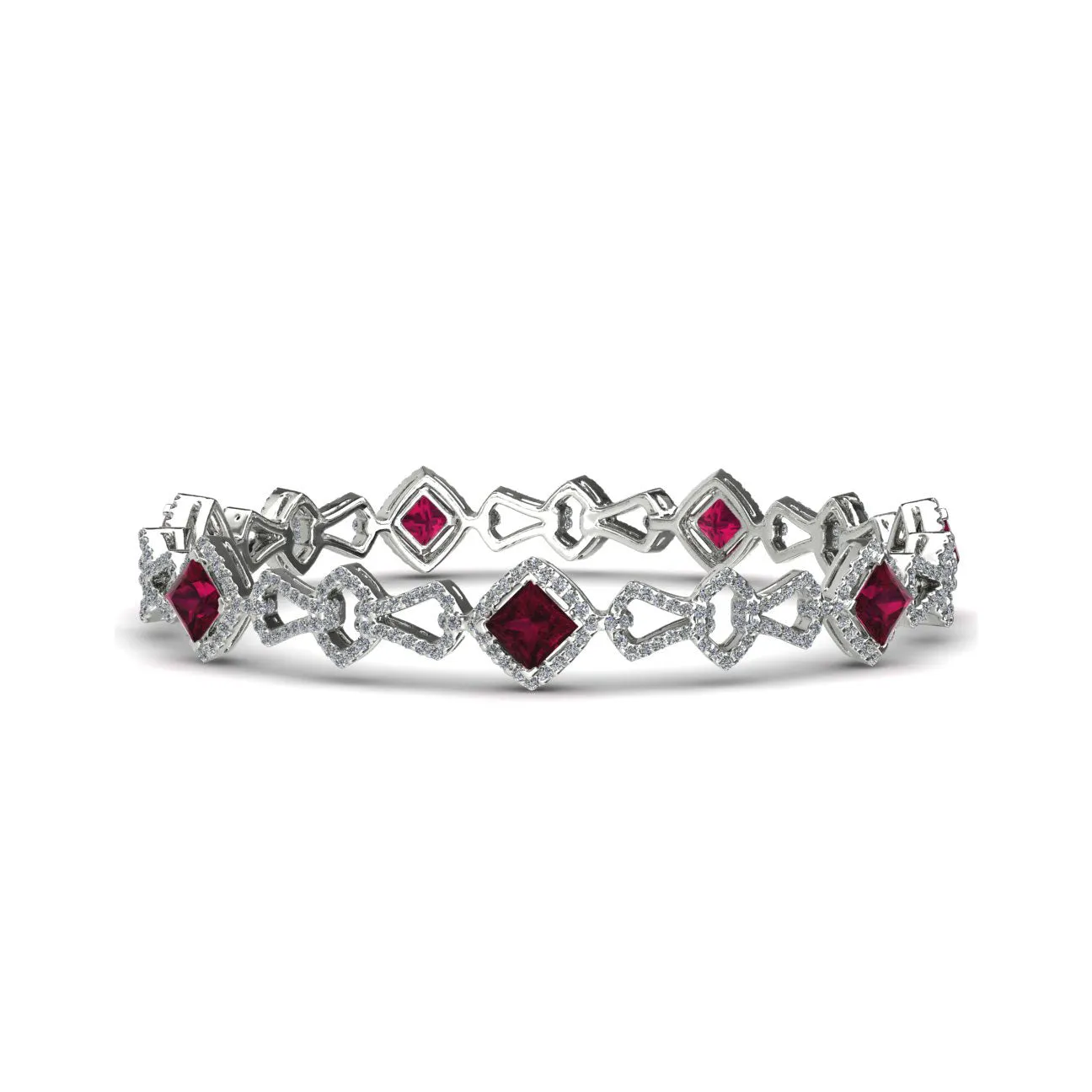 Ealduna Ruby and Diamond Bracelet