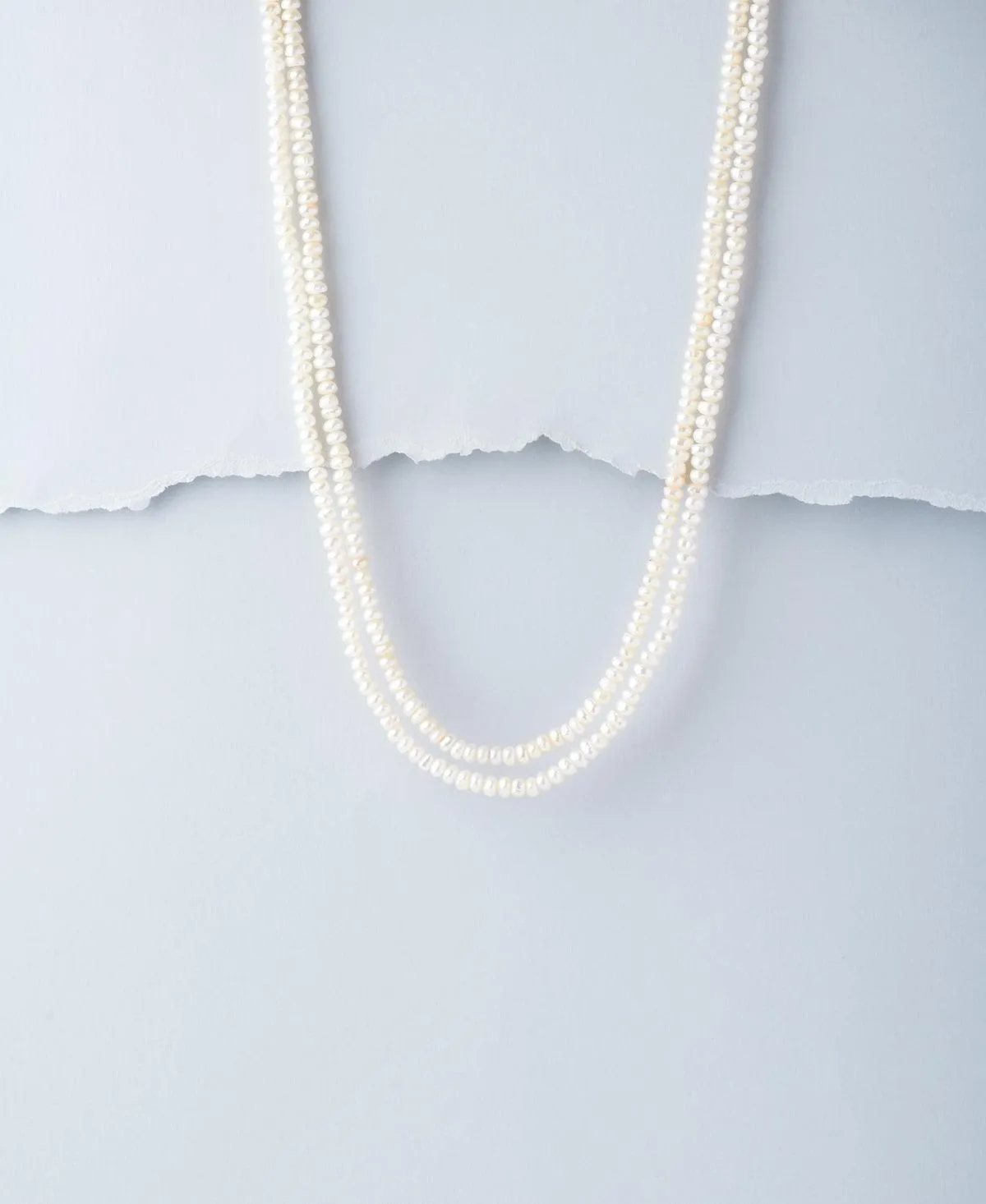 Elegant White Pearl Necklace