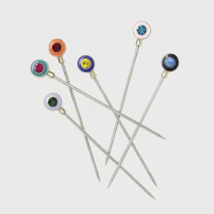 Enamel gem cocktail picks