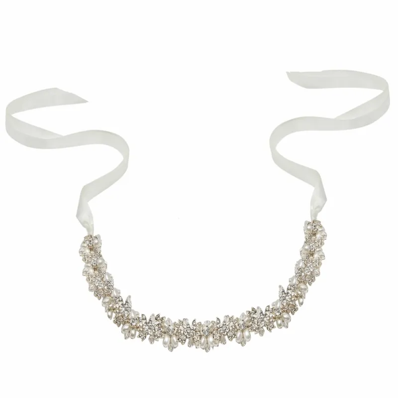 Eva Pearl & Crystal Hair Vine - Available in Gold, Silver and Rose Gold