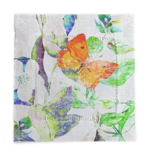 GARDEN FANTASIA 6X6 Cotton Sateen Cocktail Napkins, SET OF 4