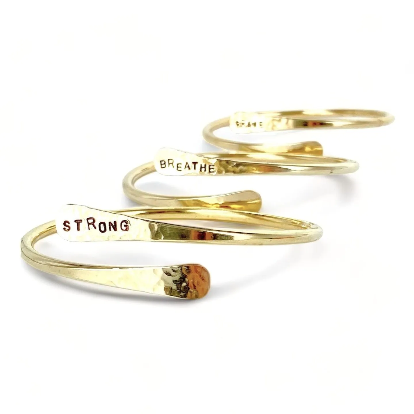 GRACE Brass bangle - stamped