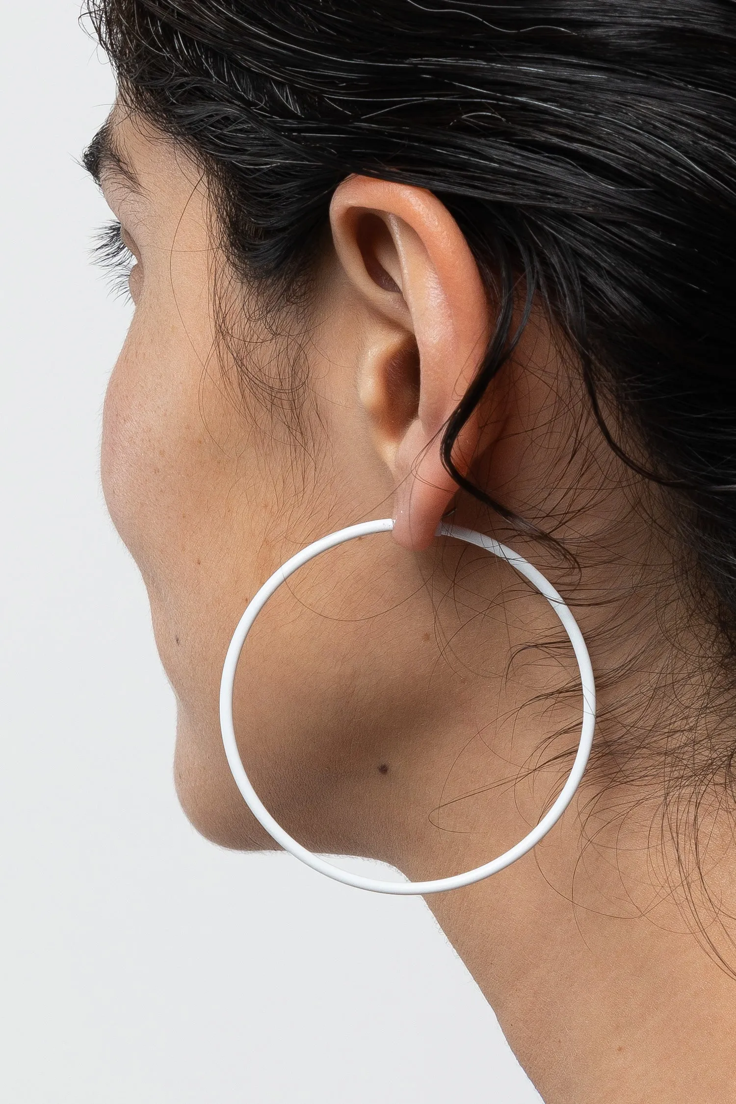 JWLNHE - Neon Yellow Hoop Earrings