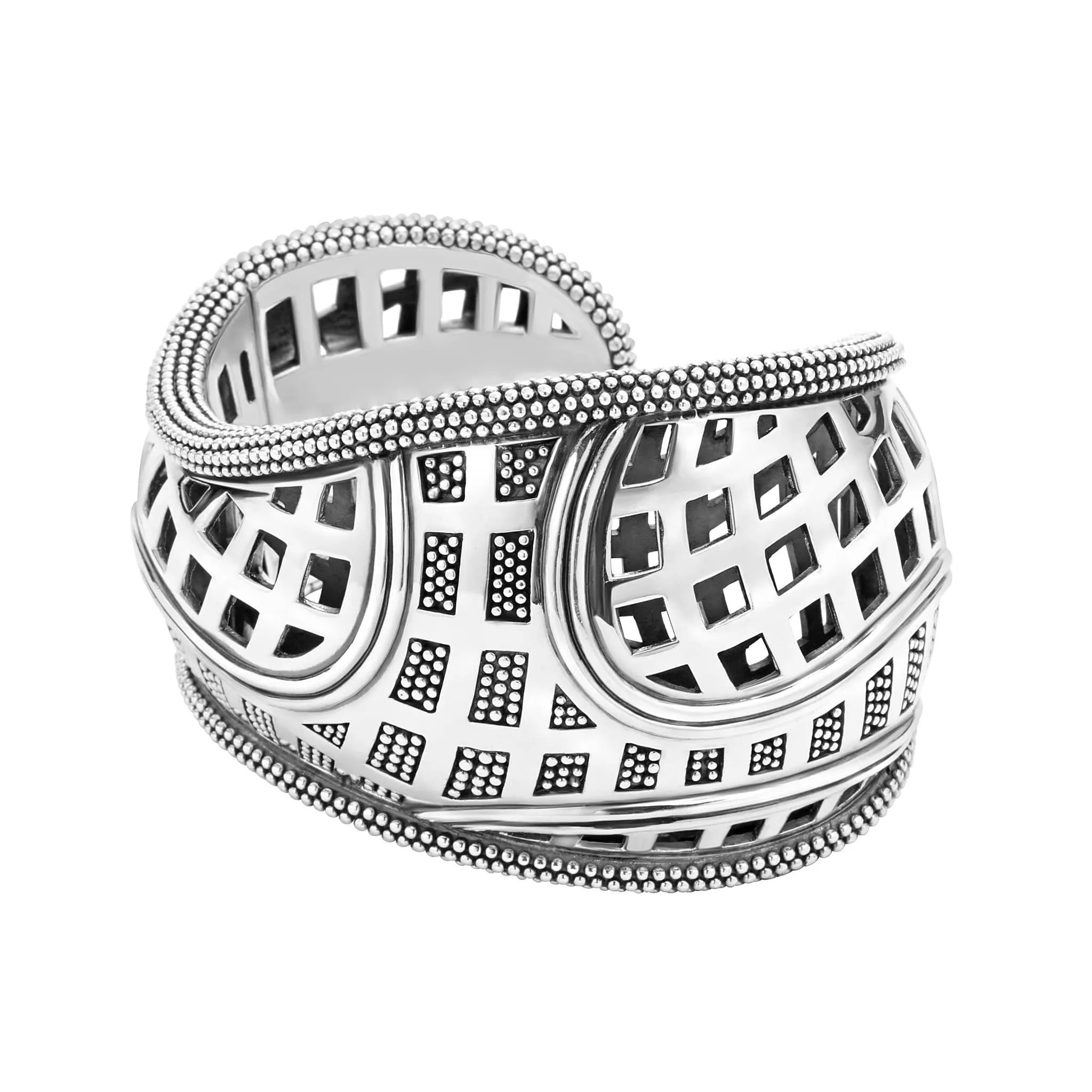 Keep Memory Alive Caviar Cuff Bracelet