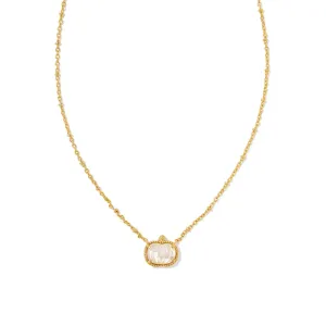 Kendra Scott Gold Ivory Pumpkin Necklace