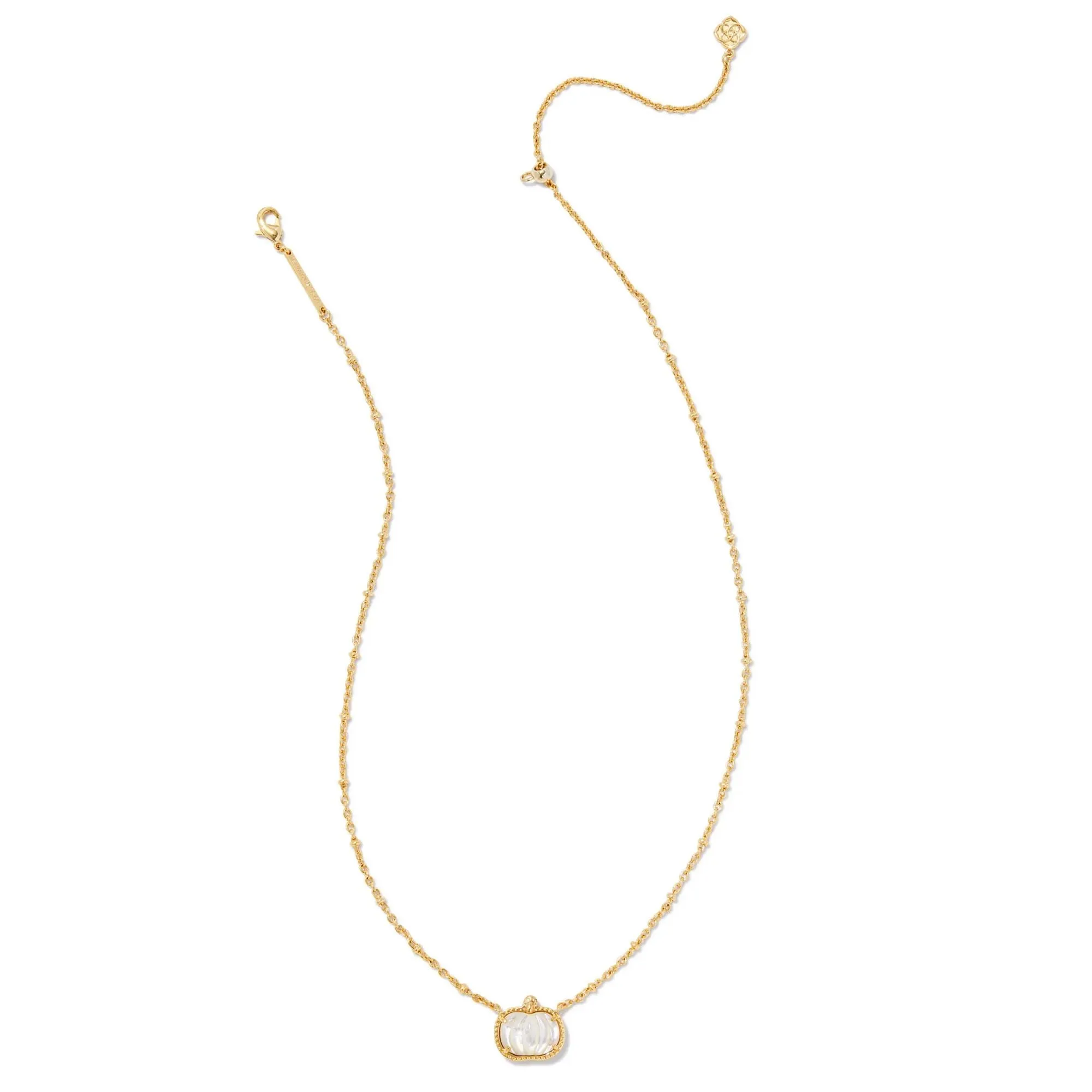 Kendra Scott Gold Ivory Pumpkin Necklace