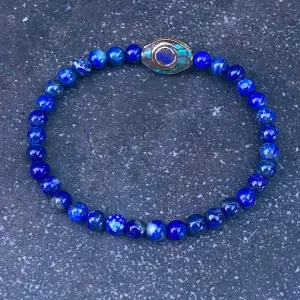 Lapis Lazuli Beaded Stretch Bracelet