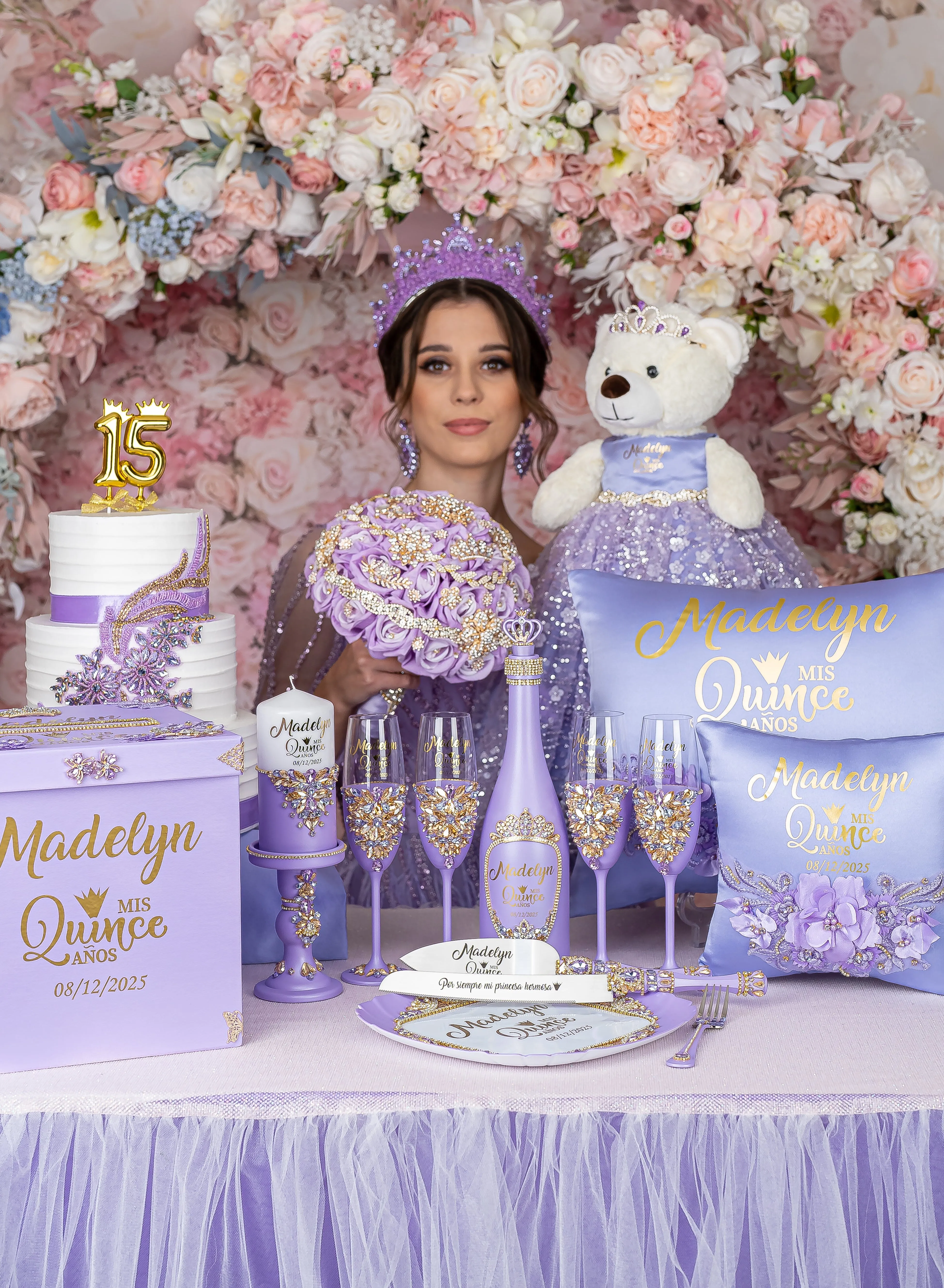 Lavender full quinceanera package