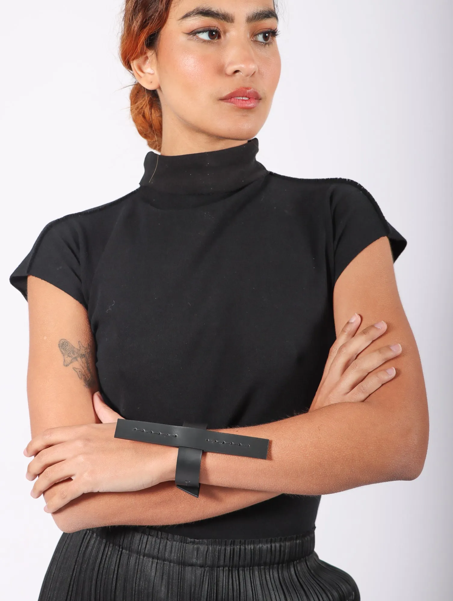 Line PS Cuff in Black by Aumorfia