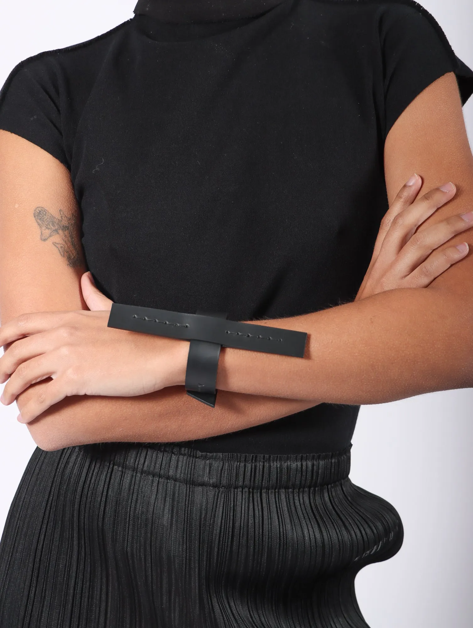 Line PS Cuff in Black by Aumorfia