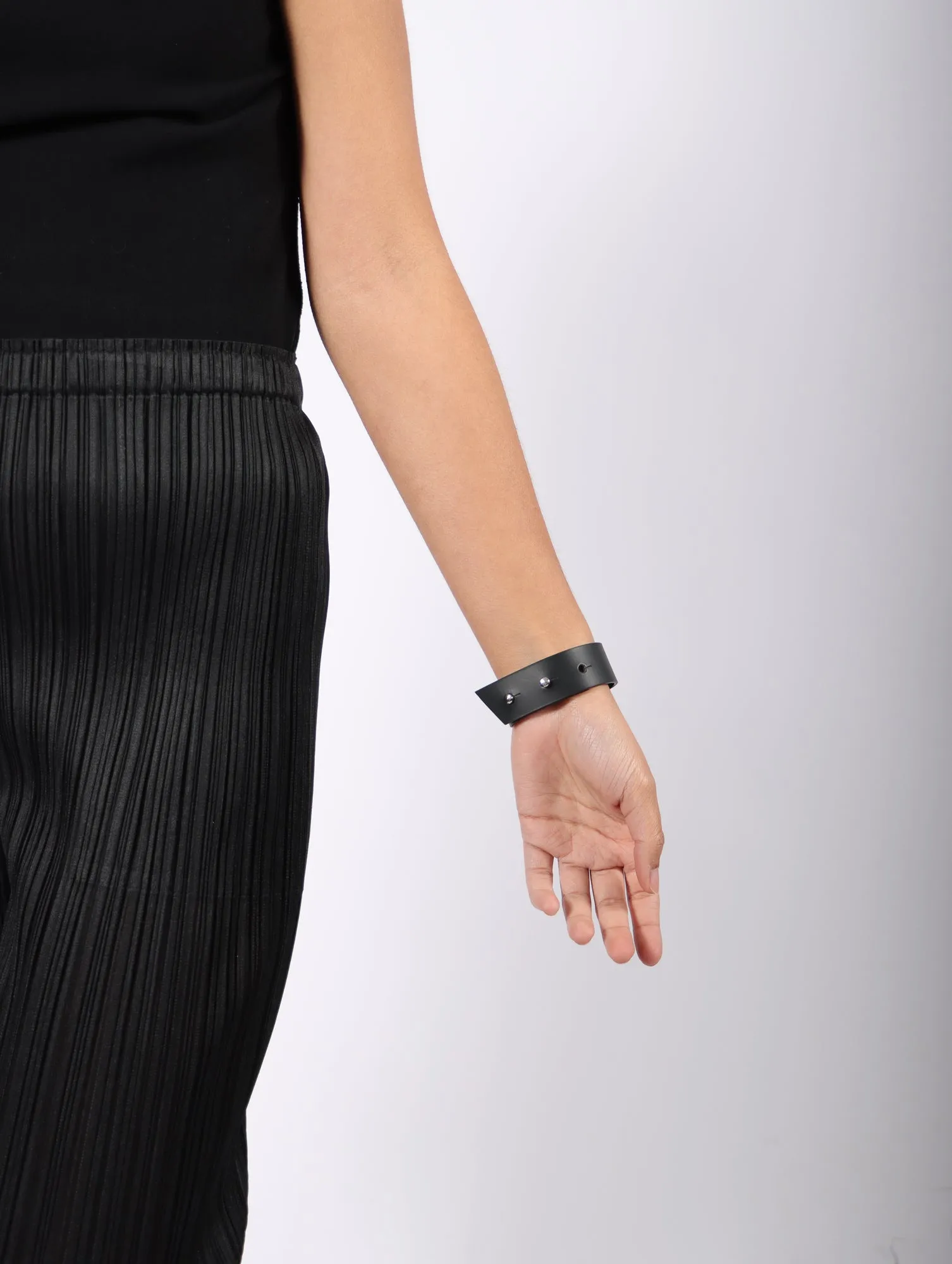 Line PS Cuff in Black by Aumorfia