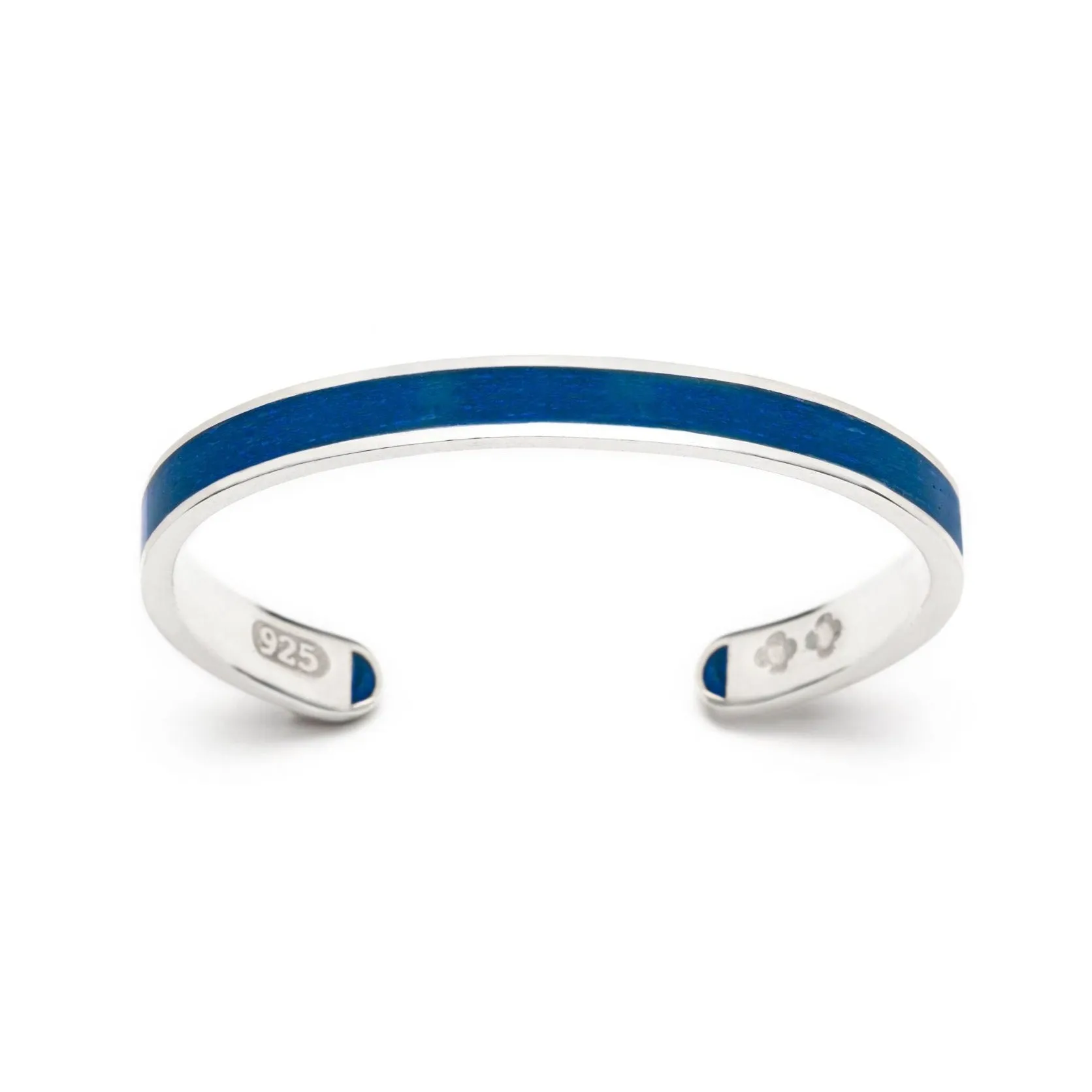 Manic Blue | Sterling Silver Cuff Bracelet (size medium) by Michaud Michaud