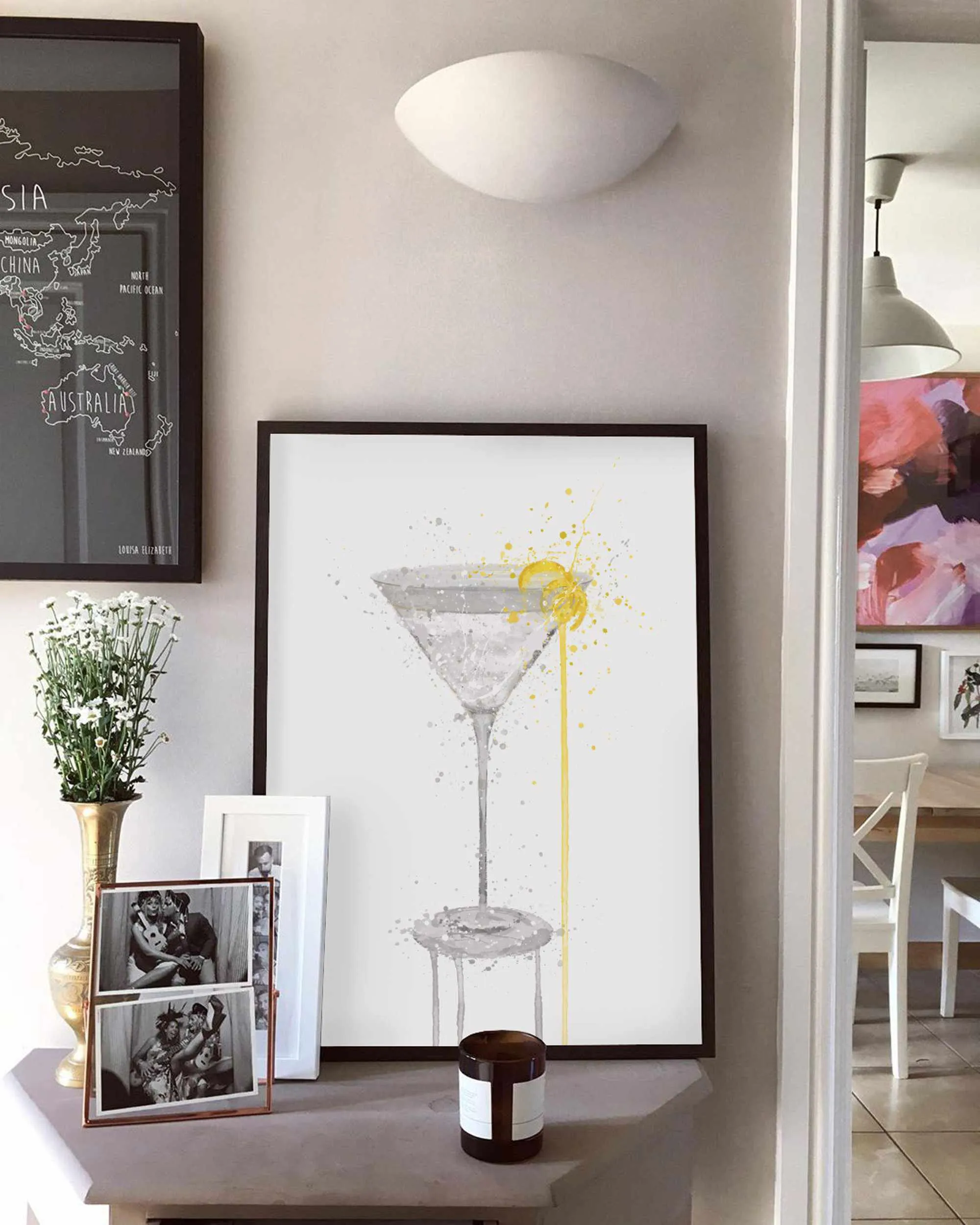 Martini Cocktail Wall Art Print