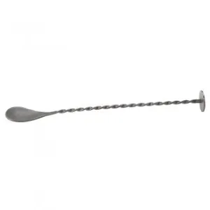 Matt Pewter Effect Cocktail Mixing Spoon 11"(28cm) - Pack 12