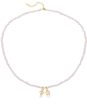 Mini Me Pearl Necklace - 18K Gold Vermeil