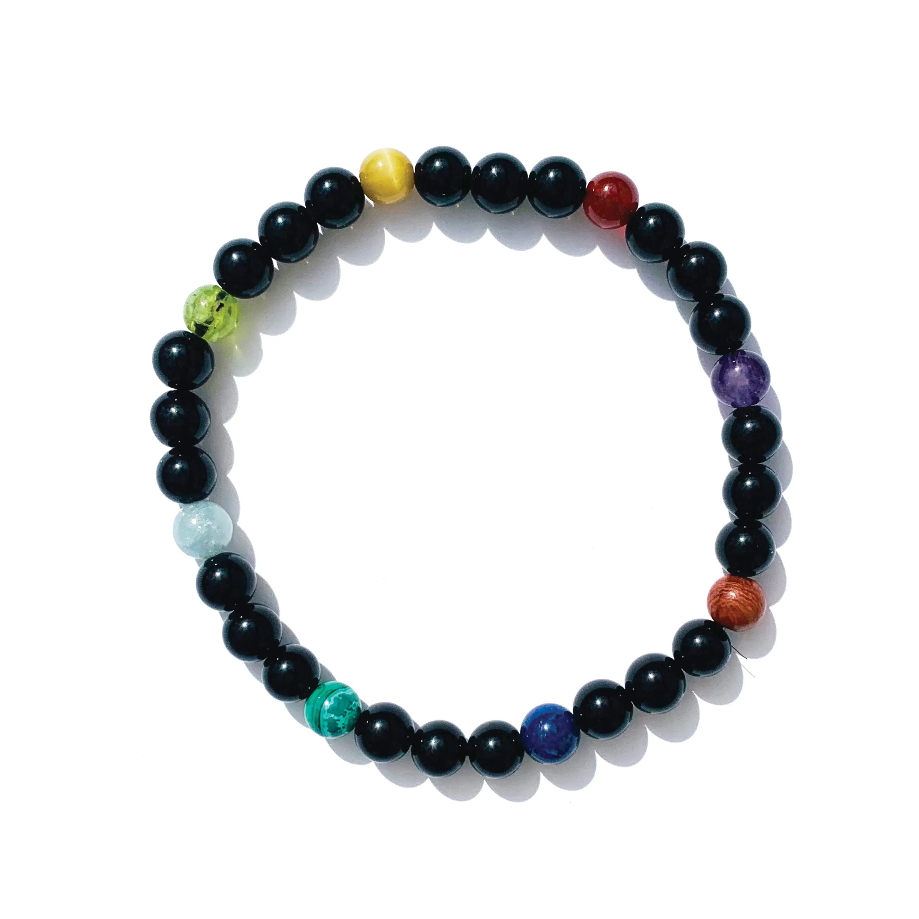 Obsidian Mulit Gemstones Men Bracelet