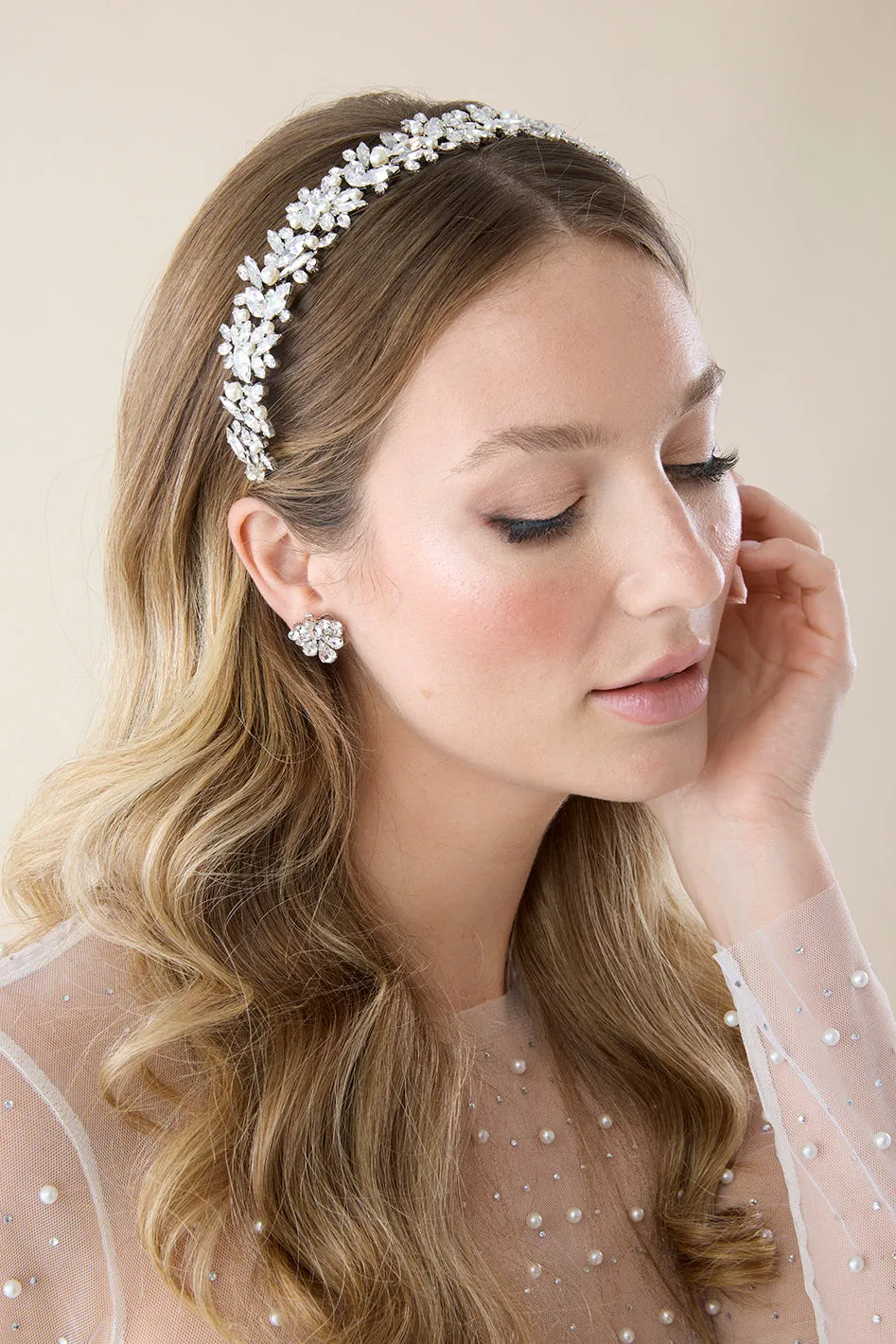 ORLA-PEARLS and  Swarovski Headband